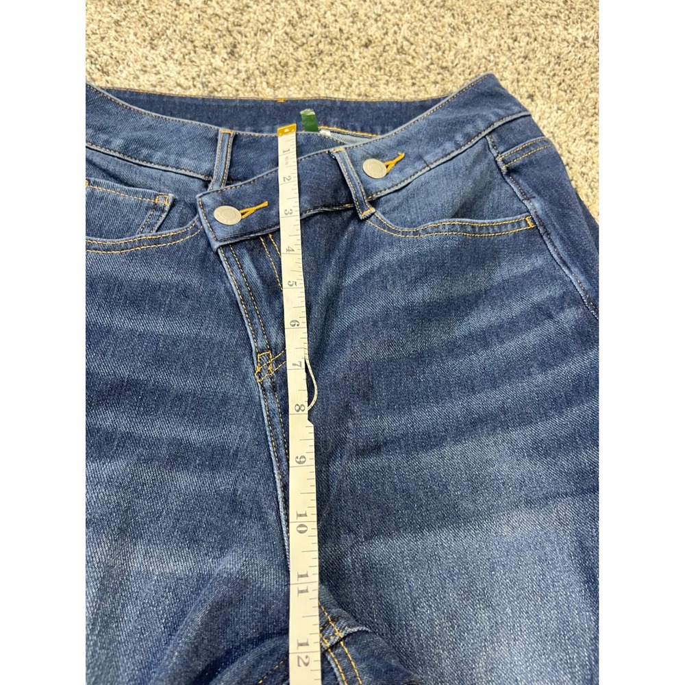 Halara Flex Asymmetric Crisscross Waist Wide Leg Denim Jeans Medium Wash Size M - Picture 5 of 11